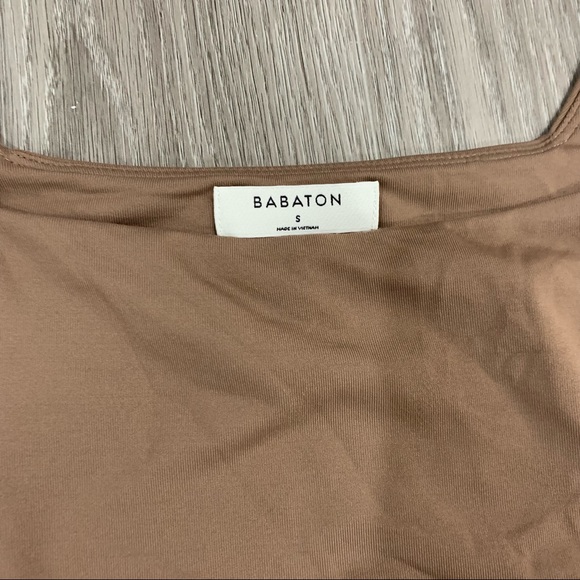 Aritzia Babaton contour bodysuit long sleeve square neck small - Picture 2 of 3